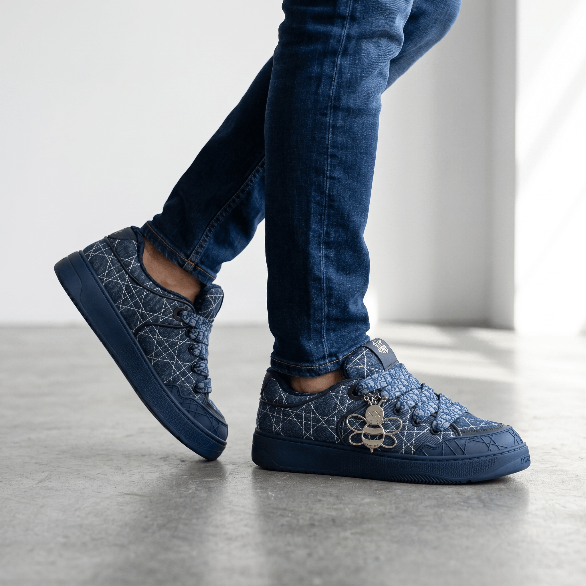 Dior P90 Denim Oblique Sneakers 💙 - MASTERPIECE