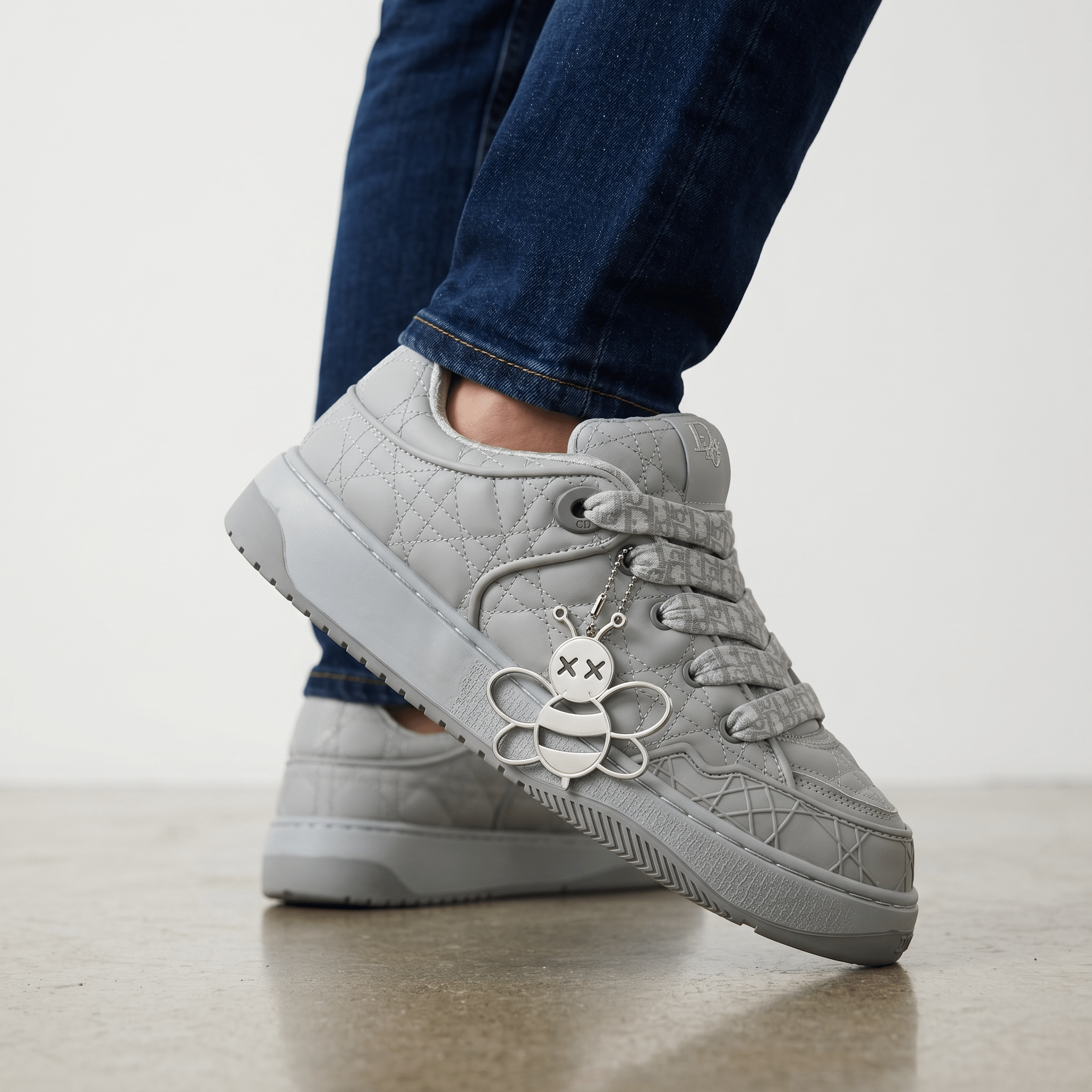 Dior P90 Quilted Low-Top Sneakers 🩶 - MASTERPIECE