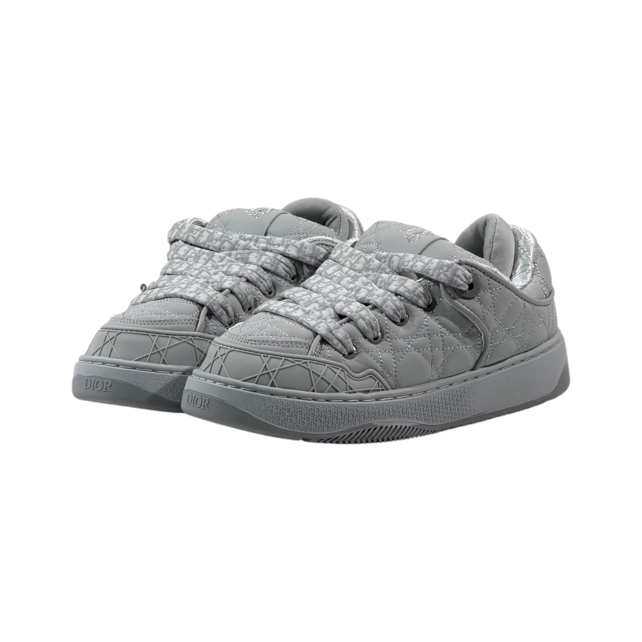 Dior P90 Quilted Low-Top Sneakers 🩶 - MASTERPIECE