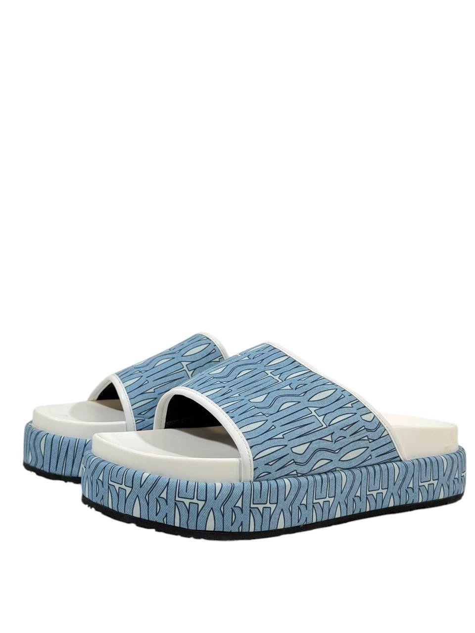 DIOR Slides – Blue Pattern Edition 🔵✨ - MASTERPIECE