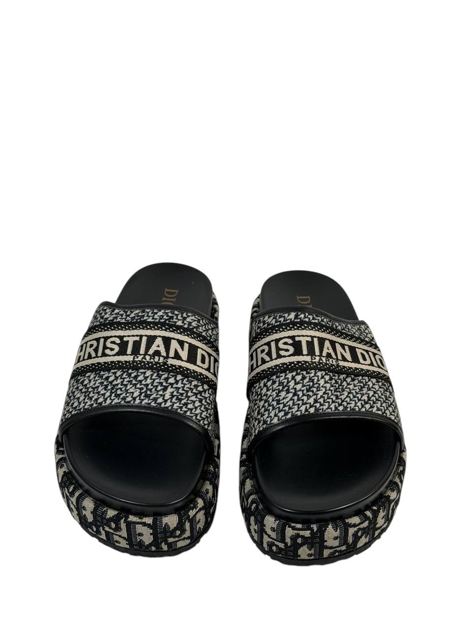 DIOR Slides – Oblique Strap Edition 🖤✨ - MASTERPIECE