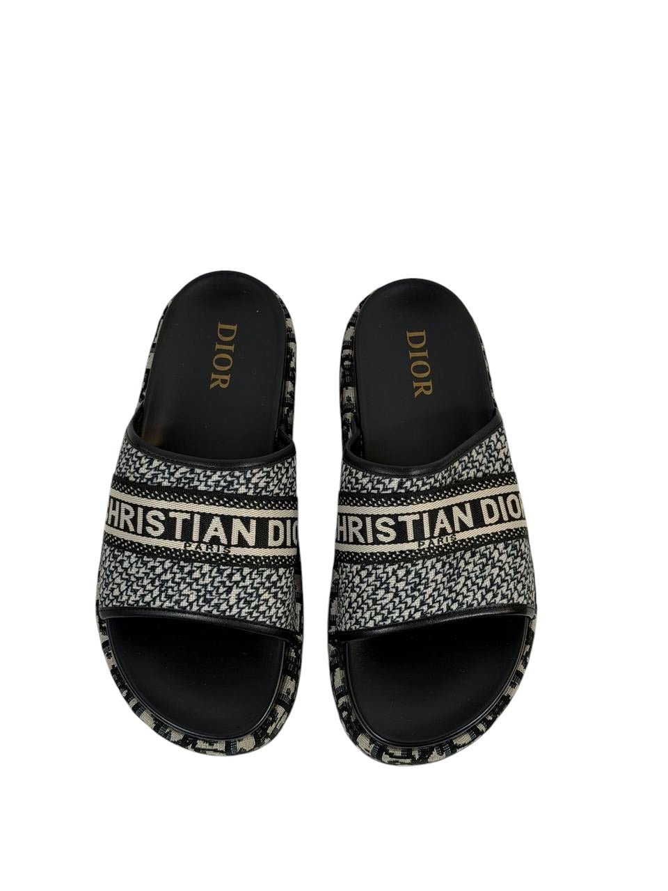 DIOR Slides – Oblique Strap Edition 🖤✨ - MASTERPIECE