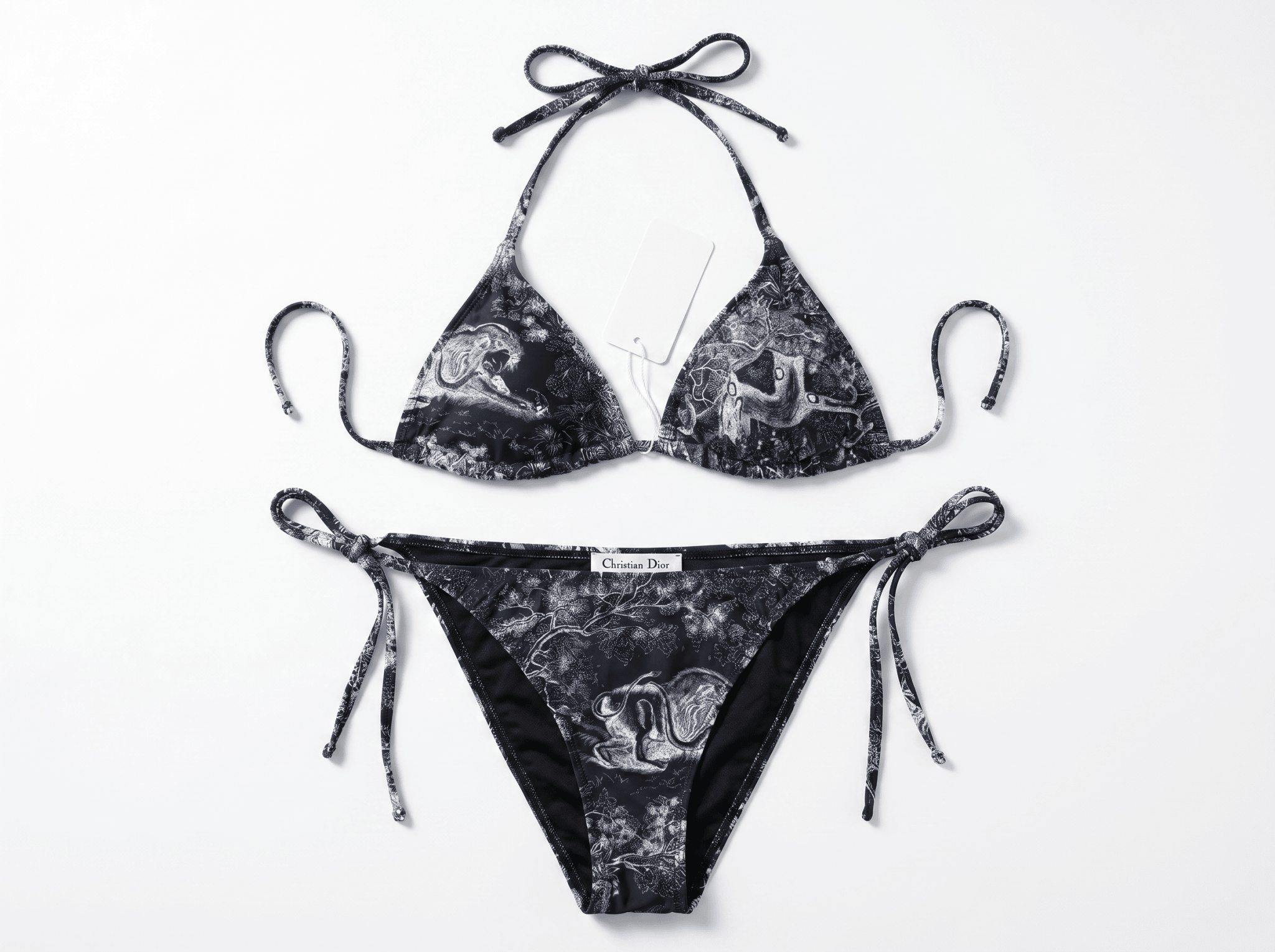 Dior Toile de Jouy Sauvage Bikini Set with Pareo - MASTERPIECE