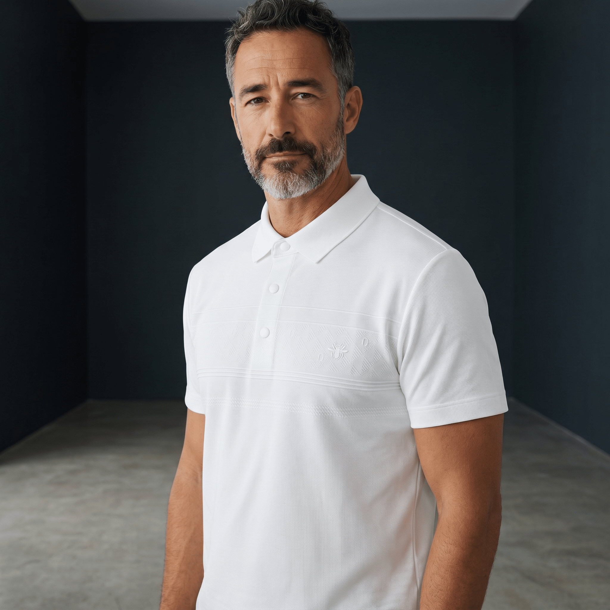 🤍✨ Dior White Luxury Polo Shirt – Premium Smart Casual Essential 👔🔥 - MASTERPIECE