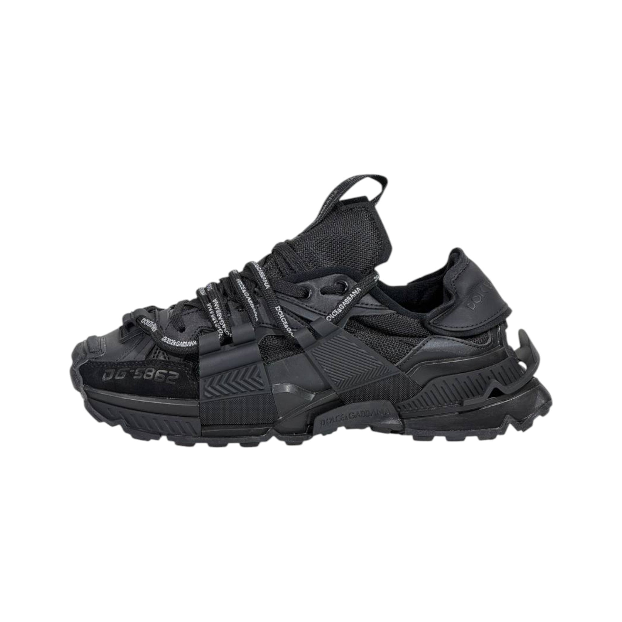🖤🔥 Dolce & Gabbana DG-S862 Tactical Luxury Sneakers – Triple Black Edition 👟⚡ - MASTERPIECE