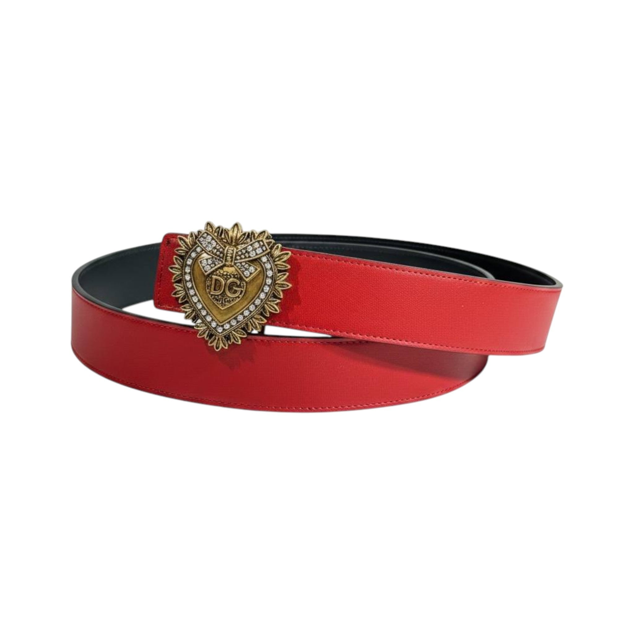 Dolce & Gabbana Inspired Red Luxury Belt 125CM ❤️✨ Premium Double Face Designer Style Belt - MASTERPIECE