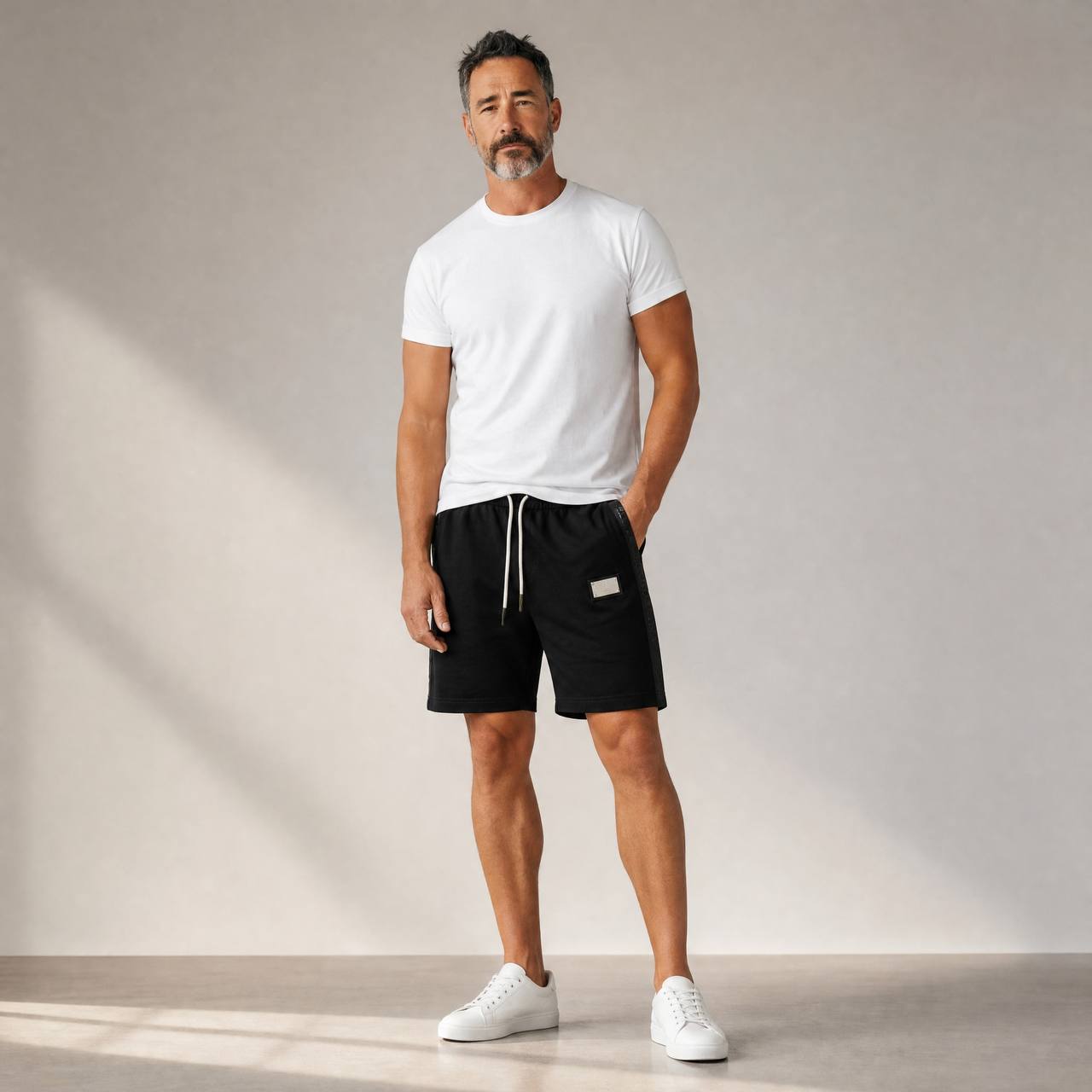 Dolce & Gabbana Milano Tape Shorts – Black Luxury Edition 🖤✨ - MASTERPIECE