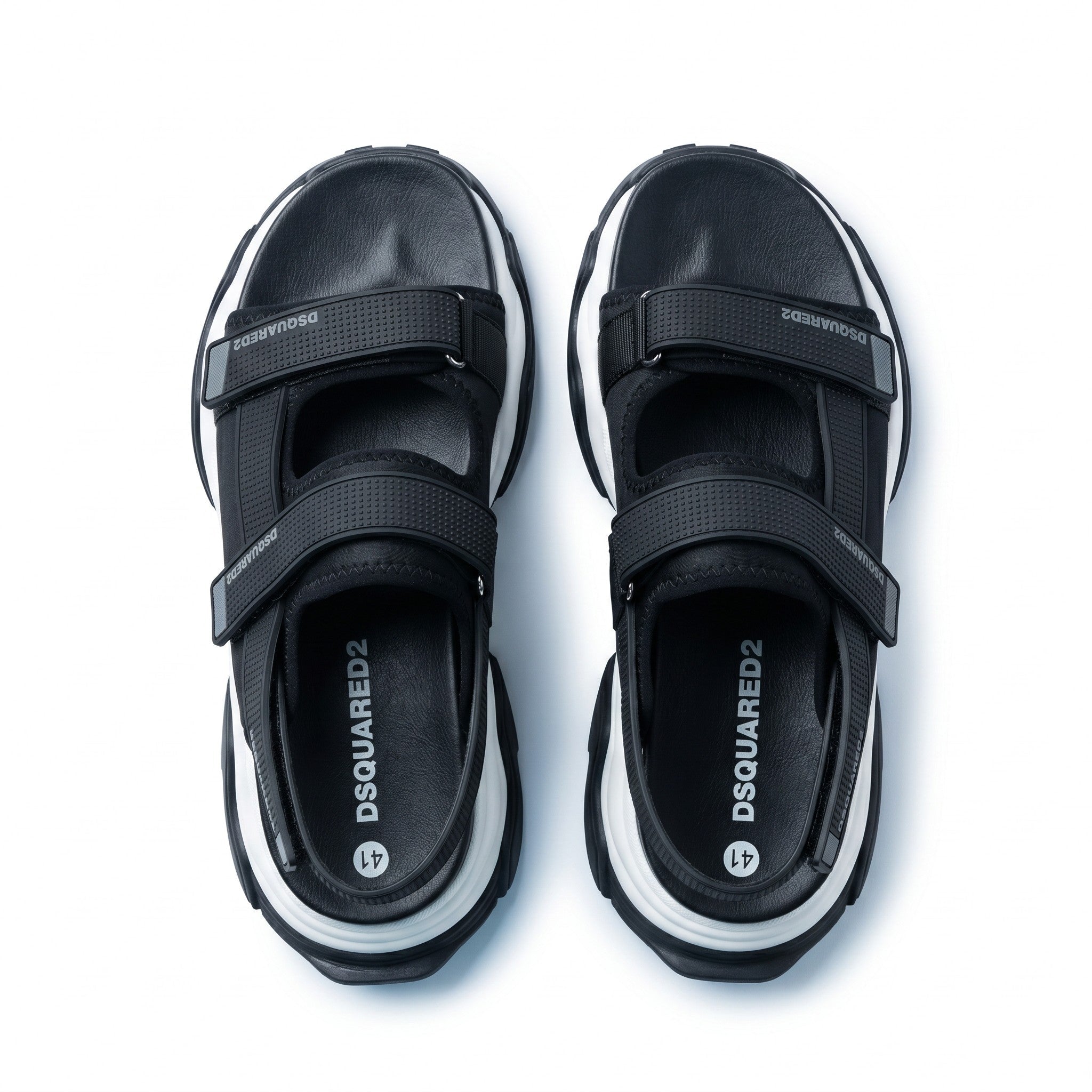 Dsquared2 Black Sport Strap Sandals - MASTERPIECE