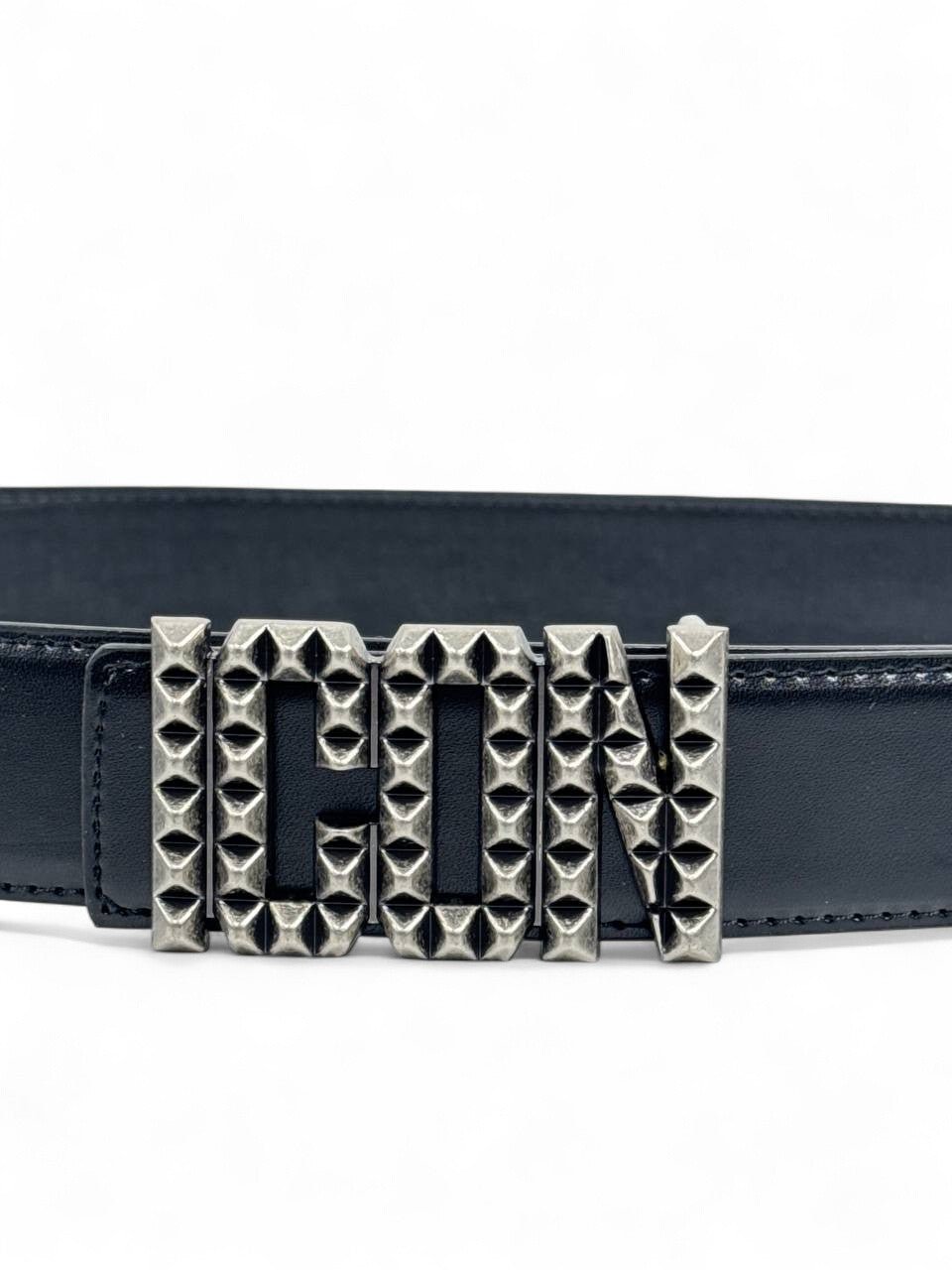 DSQUARED2 Studded Leather Belt 120 cm — Black - MASTERPIECE
