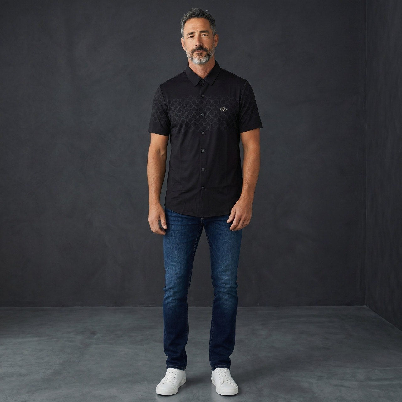 🖤 Dunhill Signature Black Short Sleeve Shirt – Modern British Luxury - MASTERPIECE