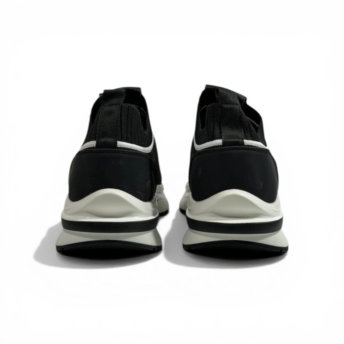 EA7 Armani Exchange-Inspired Slip-On Sneakers – Bold Logo Black Edition 🖤🔥 - MASTERPIECE