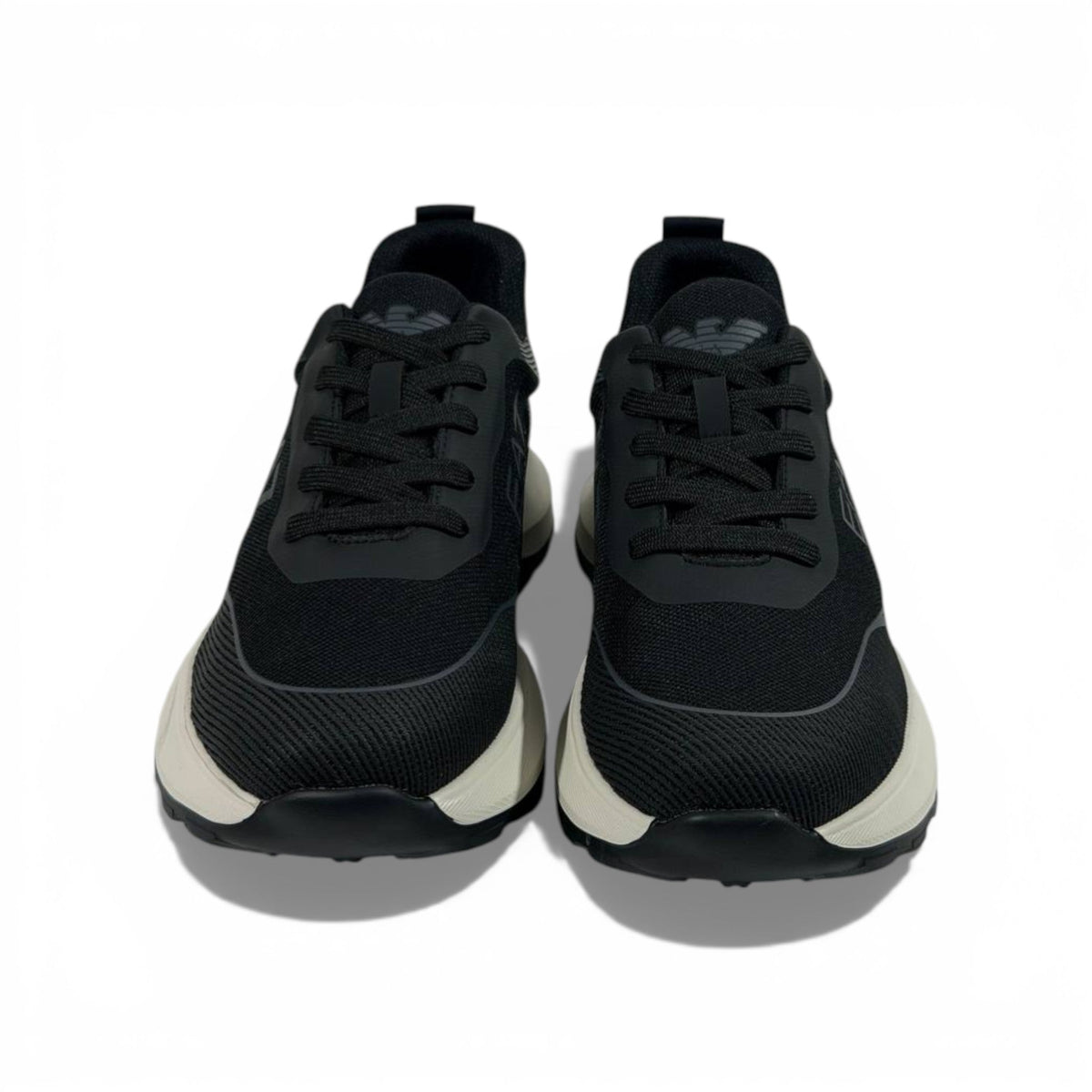 EA7 Emporio Armani Black Performance Sneakers 👟🔥 Luxury Sport Running Shoes – Modern Comfort Trainers ⚡🖤 - MASTERPIECE
