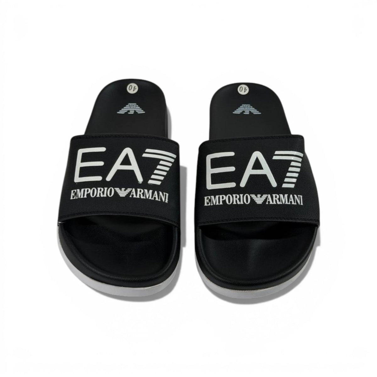 🖤 EA7 Emporio Armani Slides – Black Signature Edition ✨ - MASTERPIECE