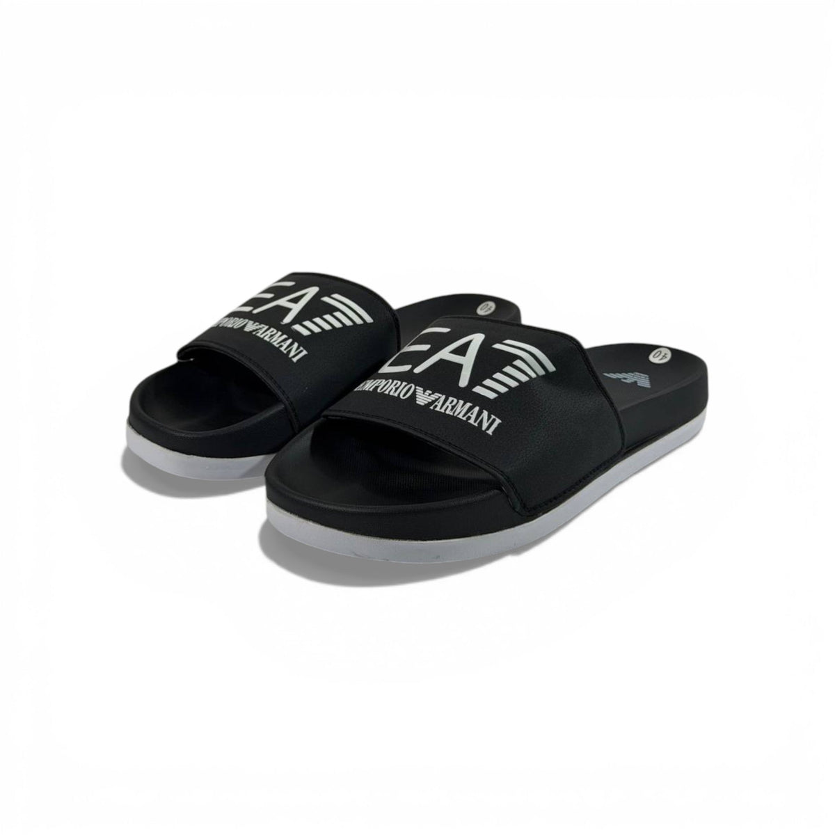 🖤 EA7 Emporio Armani Slides – Black Signature Edition ✨ - MASTERPIECE