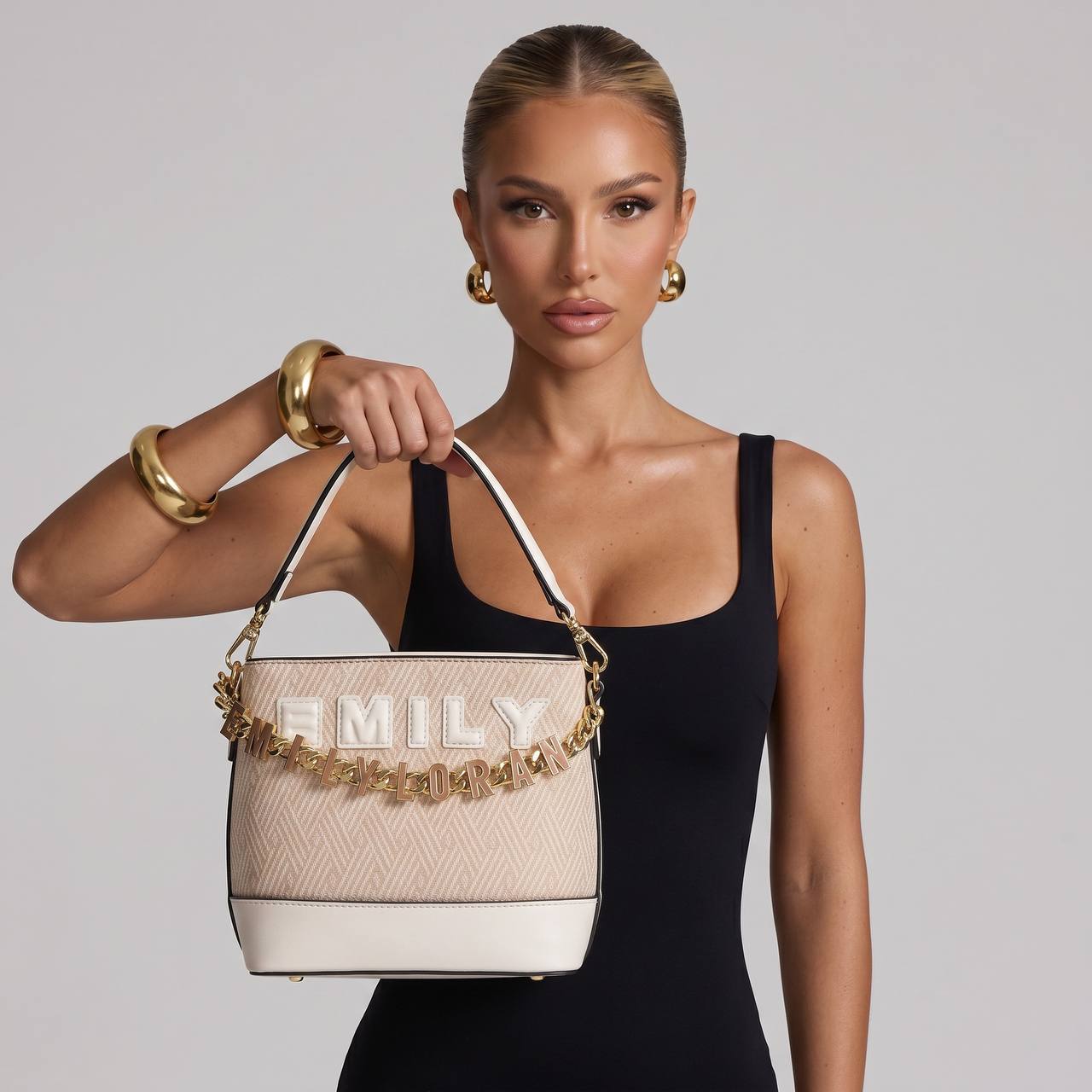 👜 EMILY LORAN Beige Luxury Tote | Elegant Minimal Handbag ✨ - MASTERPIECE