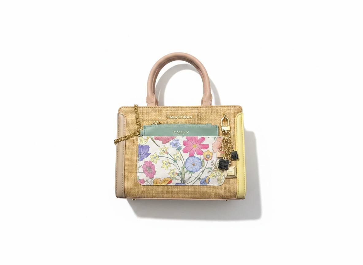 👜 EMILY LORAN Floral Tote Bag | Elegant Summer Luxury Handbag 🌸 - MASTERPIECE