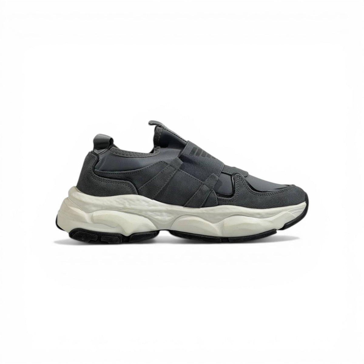 EMPORIO ARMANI Grey Slip-On Sneakers 👟✨ | Minimal Luxury Comfort & Modern Fit - MASTERPIECE