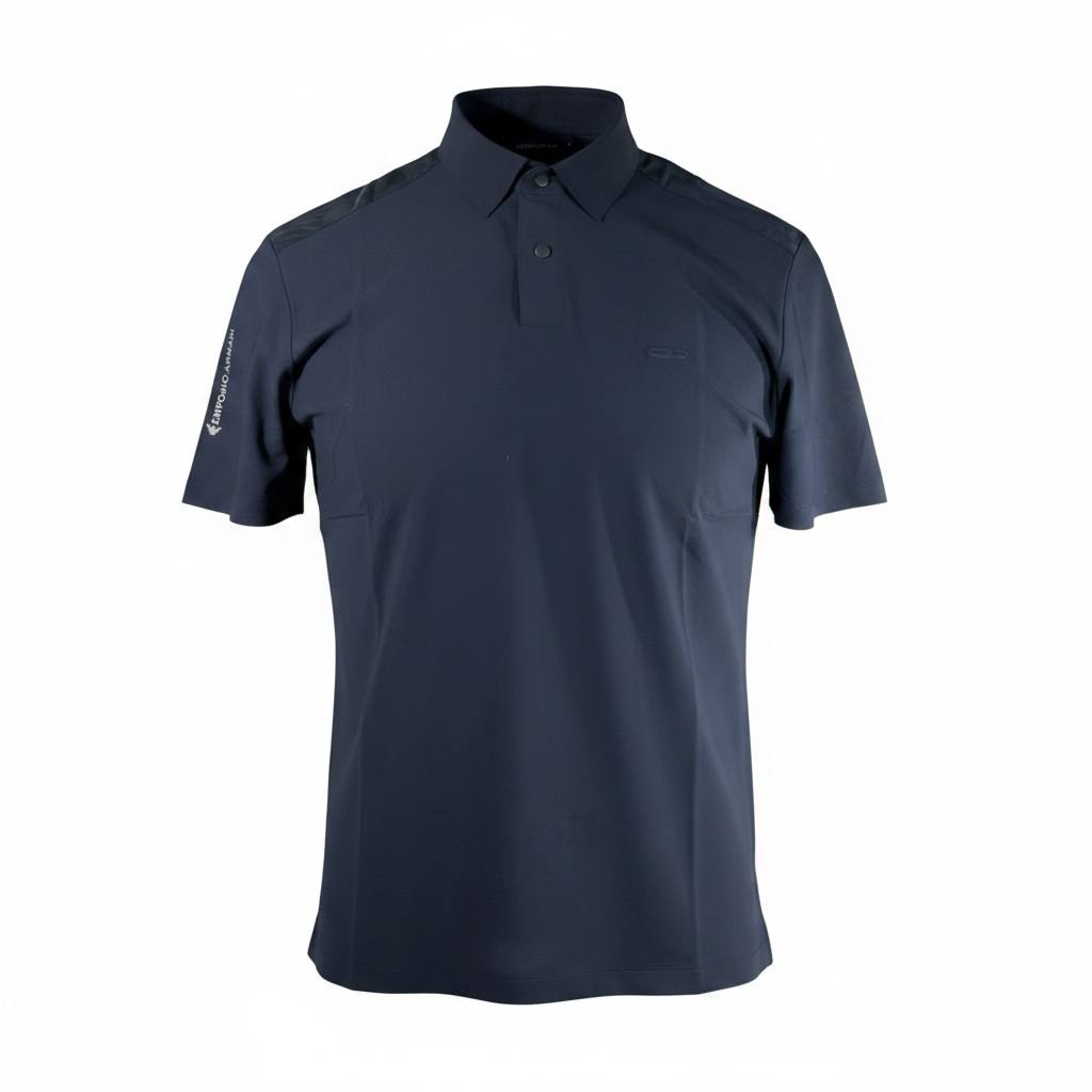 Emporio Armani Navy Premium Polo Shirt – Luxury Smart Casual Essential 💙✨ - MASTERPIECE