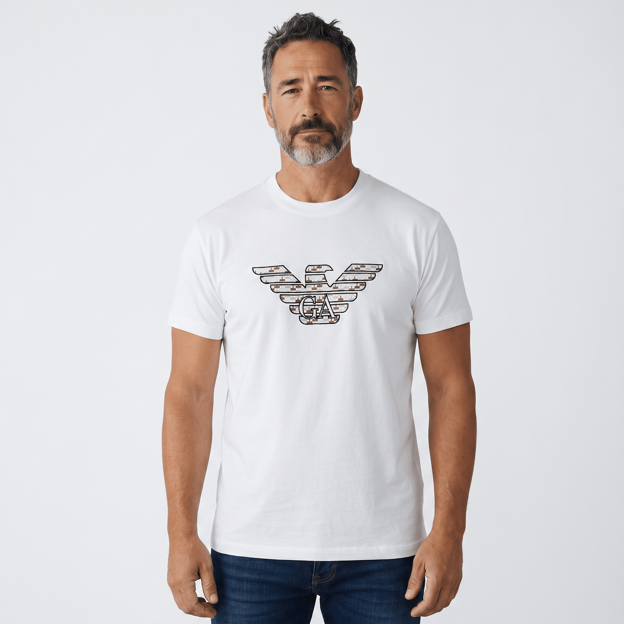 Emporio Armani White Eagle Logo T-Shirt – Clean Luxury Essential 🤍🦅 - MASTERPIECE