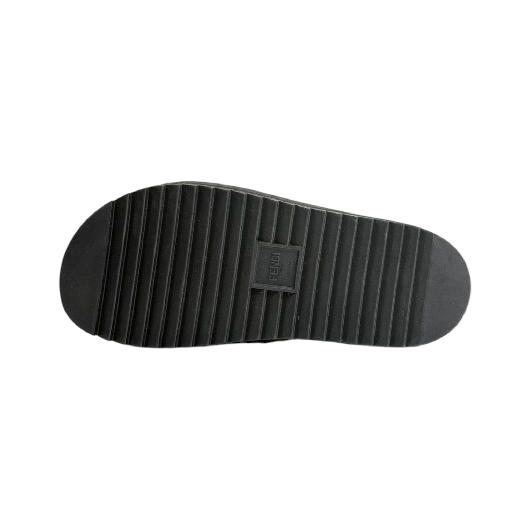 Fendi All Black FF Platform Slides – Luxury Statement Sandals 🖤👡 - MASTERPIECE