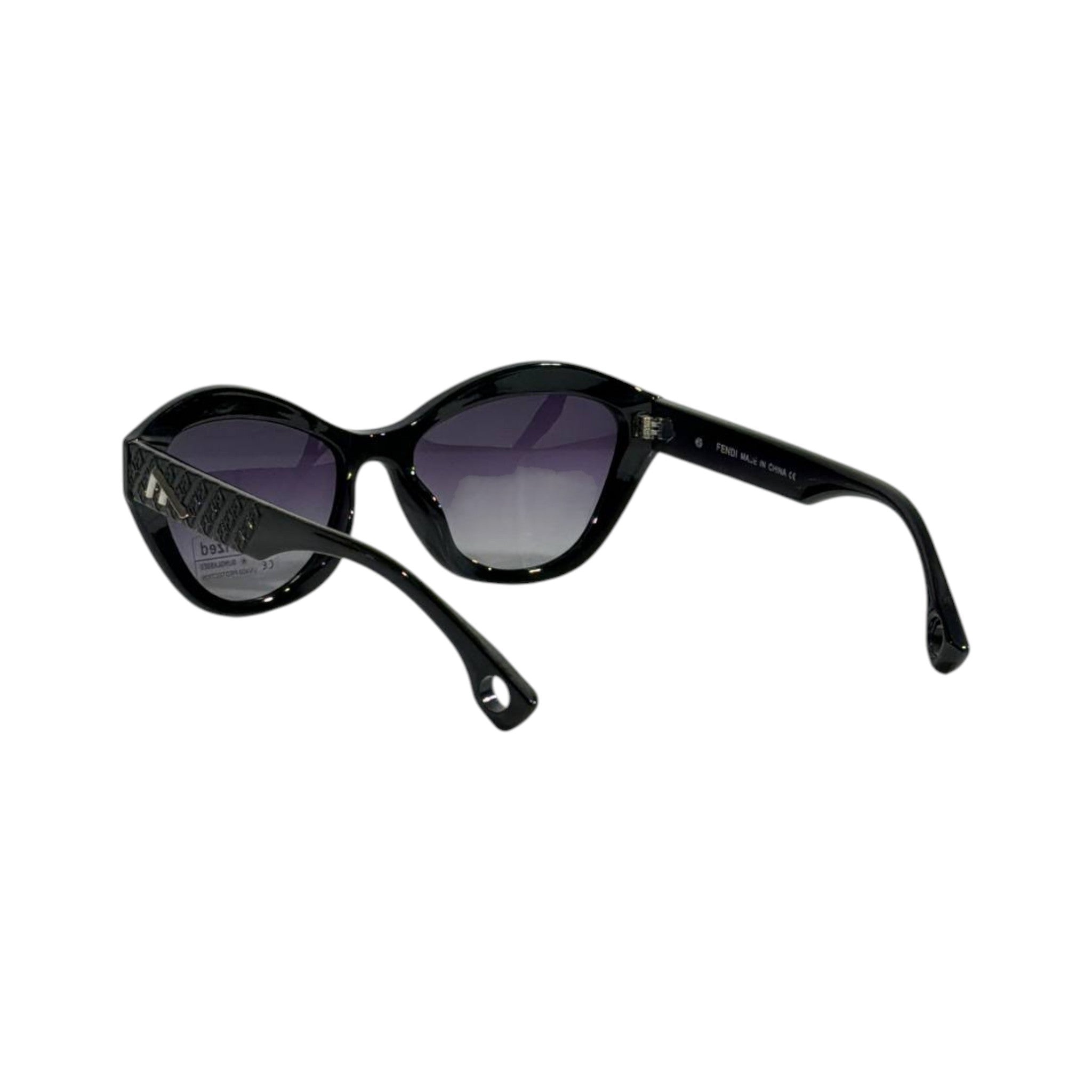 Fendi Cat - Eye Sunglasses – Glossy Black Gradient Lens 🕶️✨ - MASTERPIECE