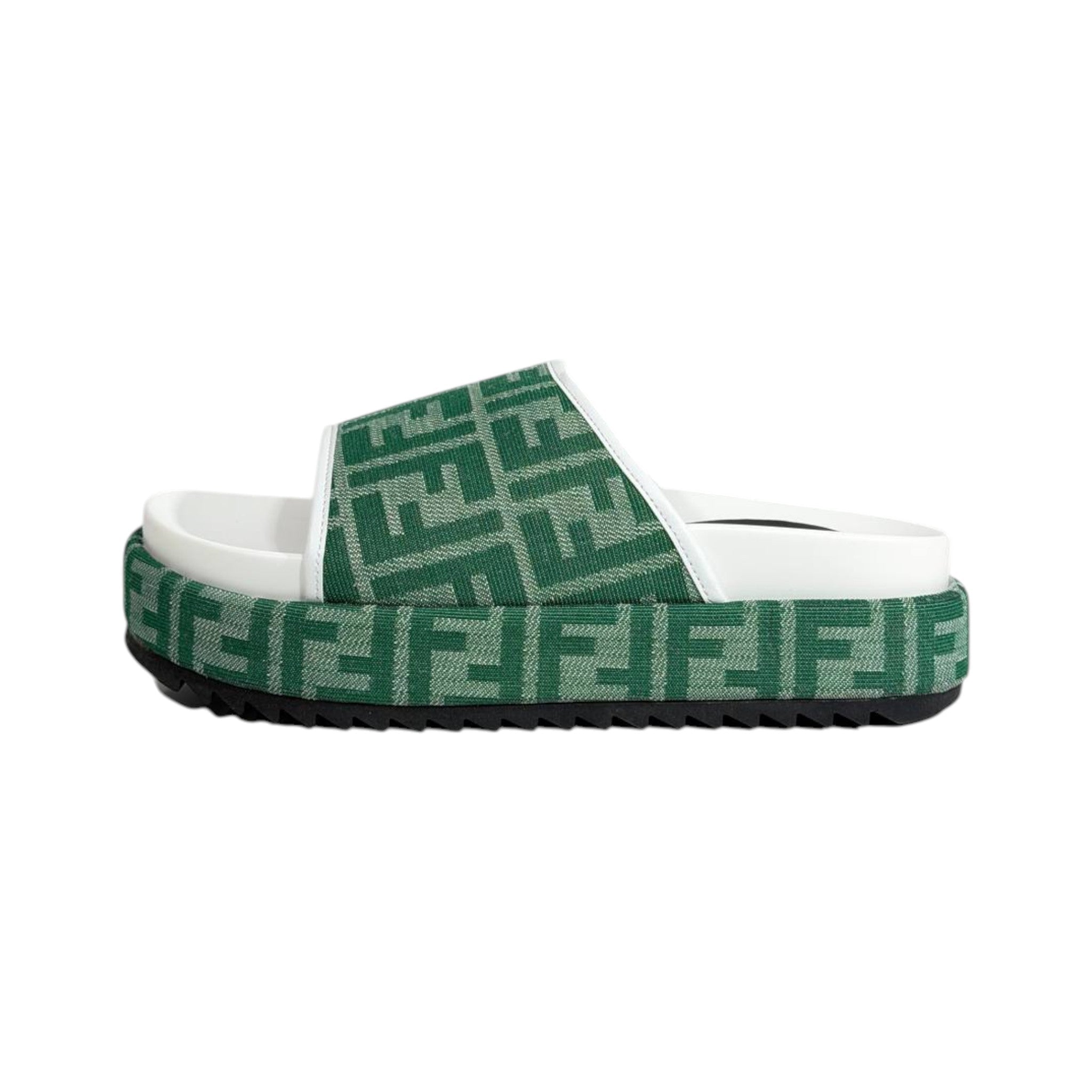 Fendi Green Platform Slides – Luxe Statement Summer Sandals 💚✨ - MASTERPIECE