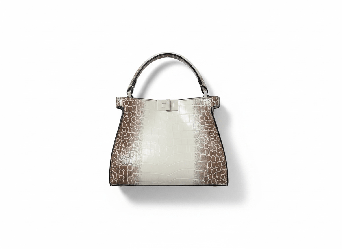 Fendi-Inspired Croc Luxe Peekaboo Bag 🤍✨ - MASTERPIECE