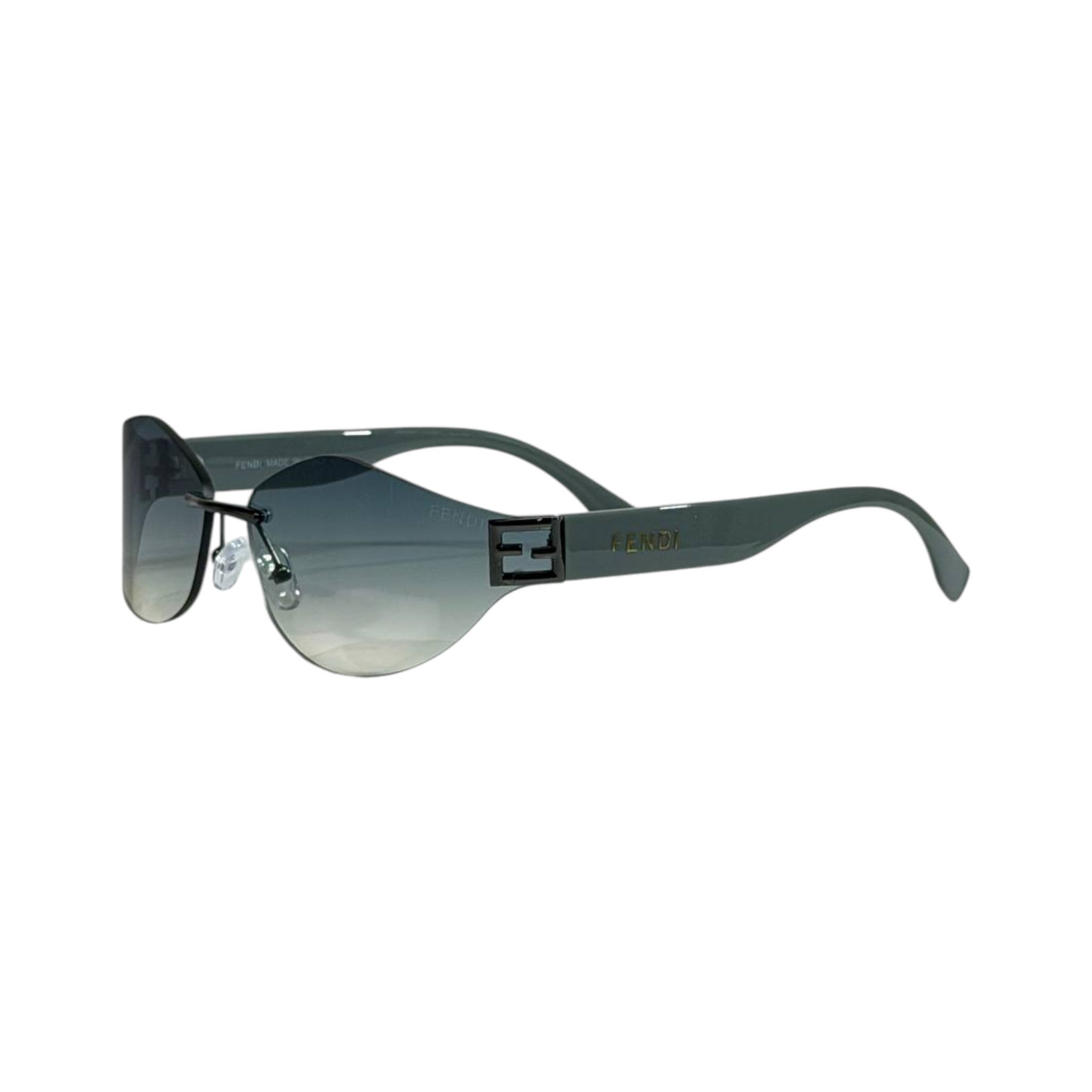 Fendi Rimless Cat - Eye Sunglasses 🕶️ | Gradient Lens FF Logo Eyewear - MASTERPIECE