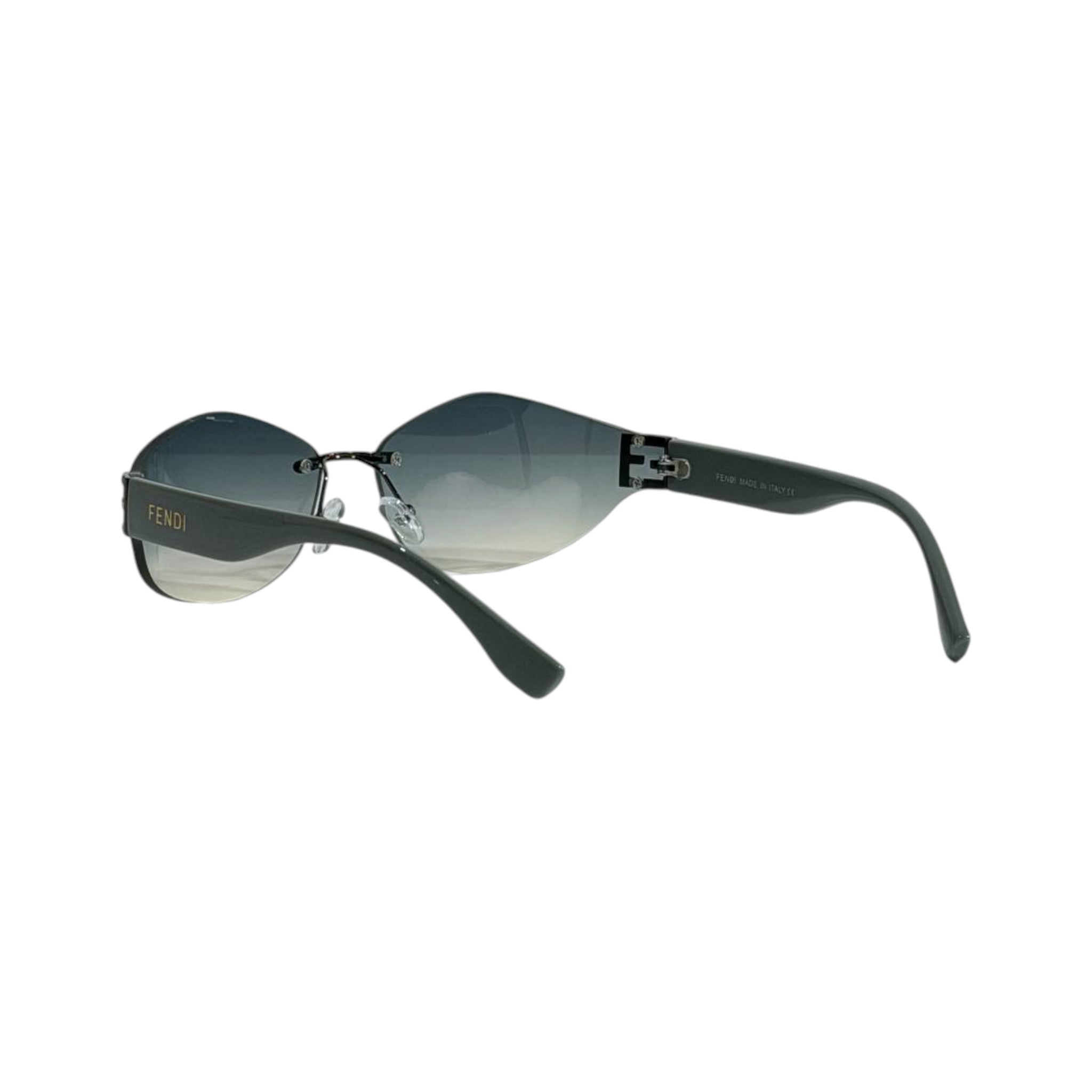 Fendi Rimless Cat - Eye Sunglasses 🕶️ | Gradient Lens FF Logo Eyewear - MASTERPIECE