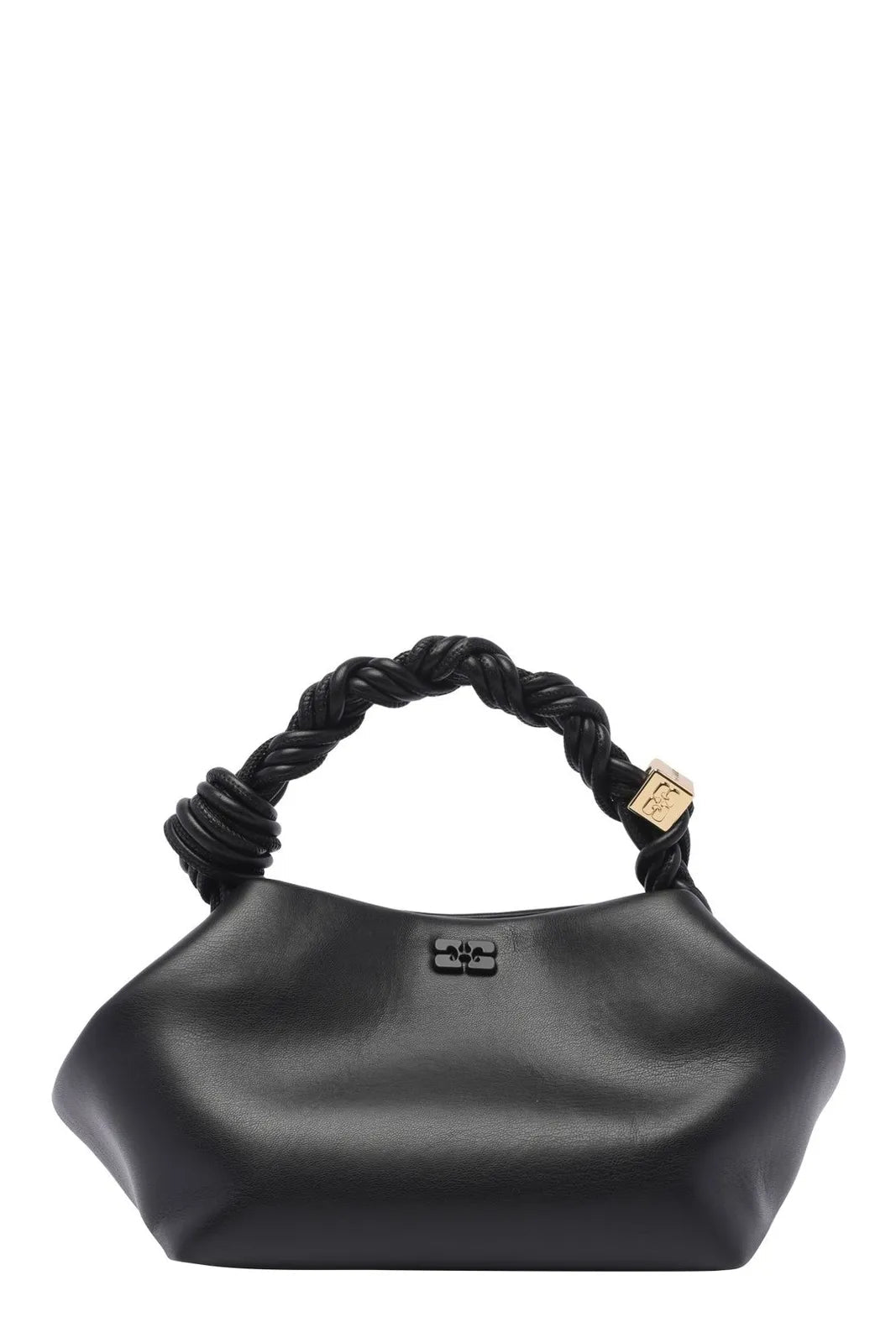 Ganni Shoulder Bag – Black Twisted Handle 🖤👜 - MASTERPIECE