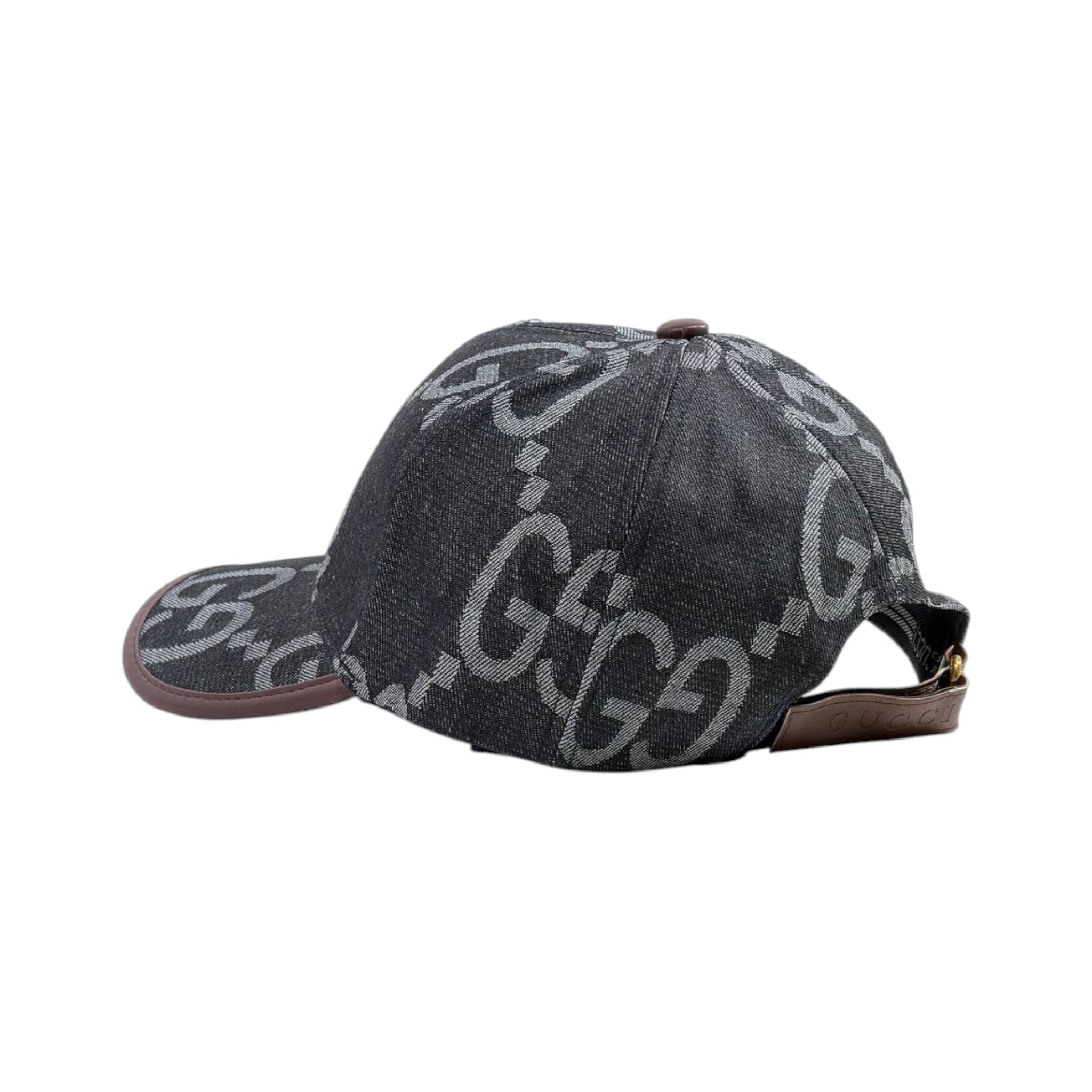 🧢 GG Monogram Grey Cap | Premium Pattern Edition 🔥🩶 - MASTERPIECE
