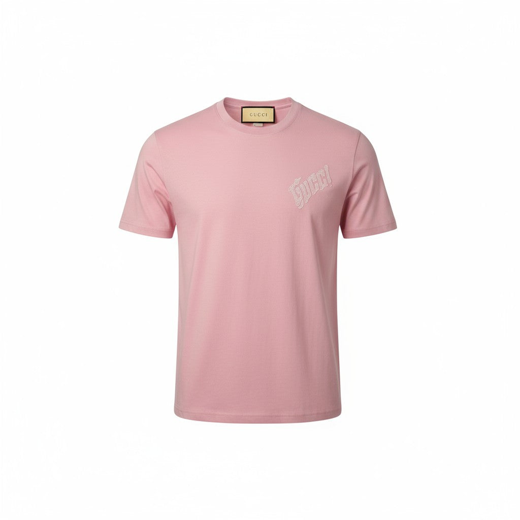 🎀 GUCCI Pink Graphic Logo Tee – Bold, Playful, Iconic! 💖