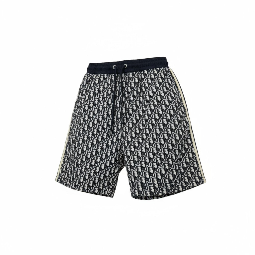 🖤 Dior Oblique Monogram Shorts – Navy Blue Luxury Streetwear Edition ✨