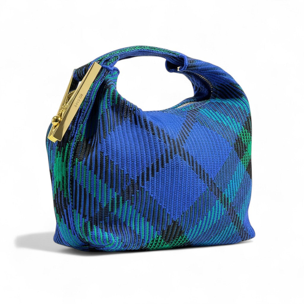 Burberry Blue & Green Check Mini Bag 💙💚✨ | Iconic Plaid Designer Purse
