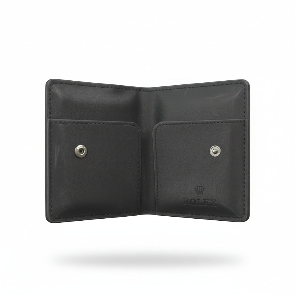 Rolex Black Carbon Card Holder – Minimal Luxury Essential 🖤👑