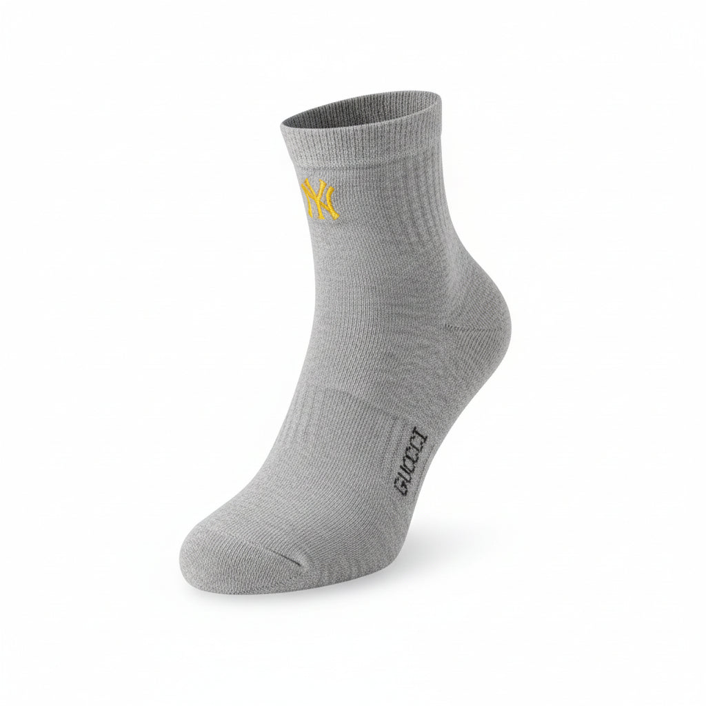 Gucci GG Logo Grey Crew Socks – Luxury Everyday Essential 🧦✨