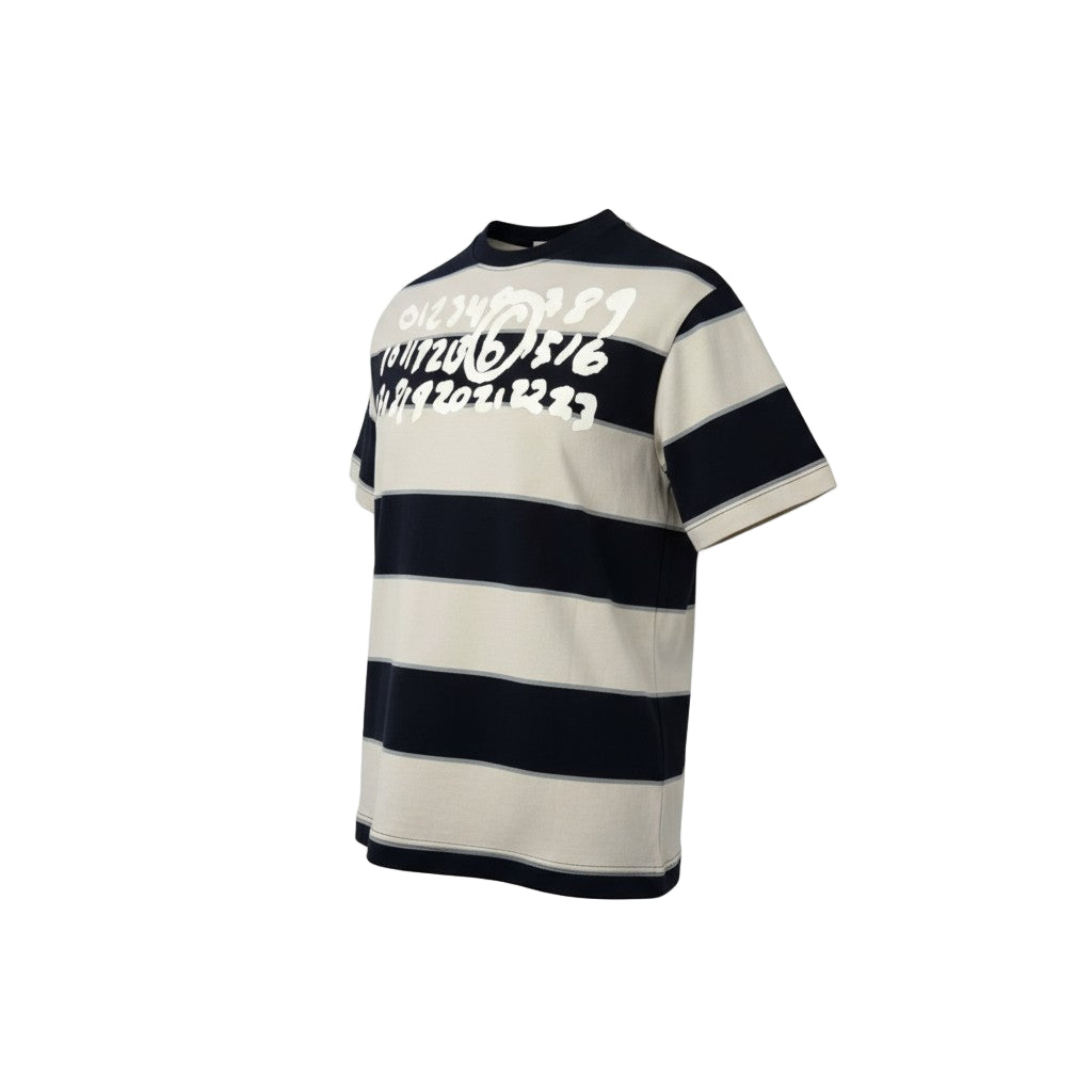 🖤 MM6 Maison Margiela Striped Tee – Bold, Graphic, Parisian Cool 🎨