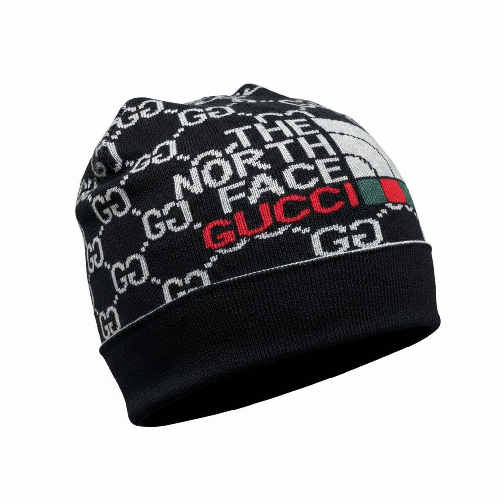 🖤 Gucci x The North Face GG Knit Beanie | Black Limited Edition