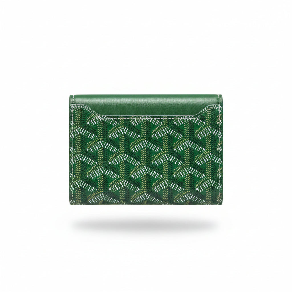 Goyard Green Snap Card Wallet – Signature Monogram Edition 💚✨