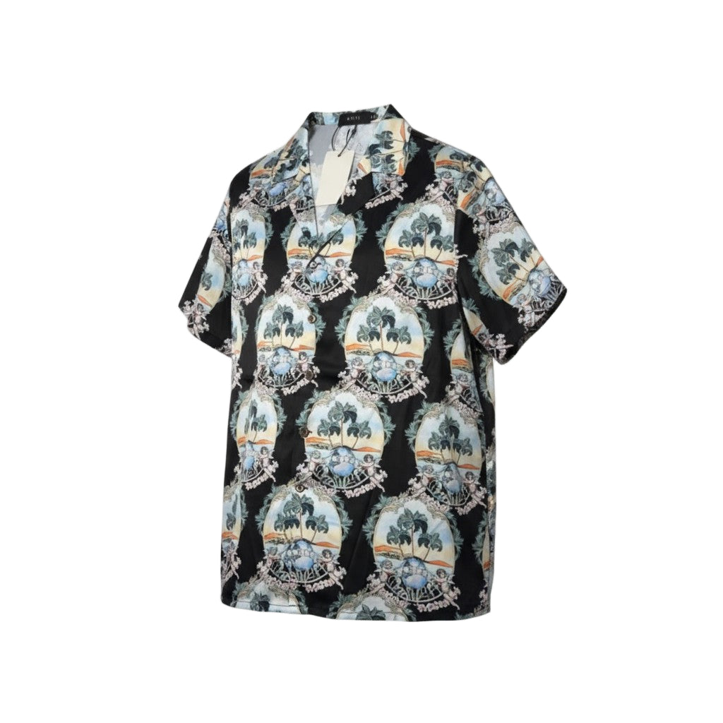 🌴 AMIRI Tropical Vacation Set – Sunset Luxury in Motion 🐚