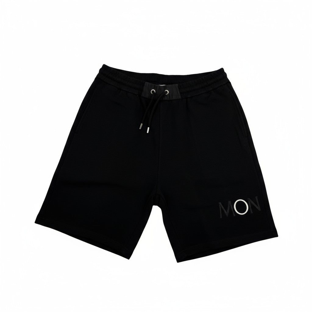 Moncler Essential Logo Shorts – Jet Black