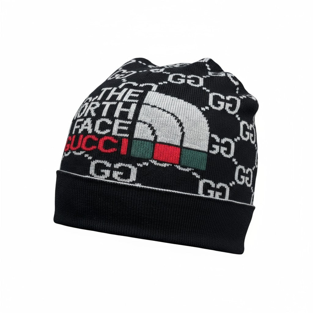 🖤 Gucci x The North Face GG Knit Beanie | Black Limited Edition