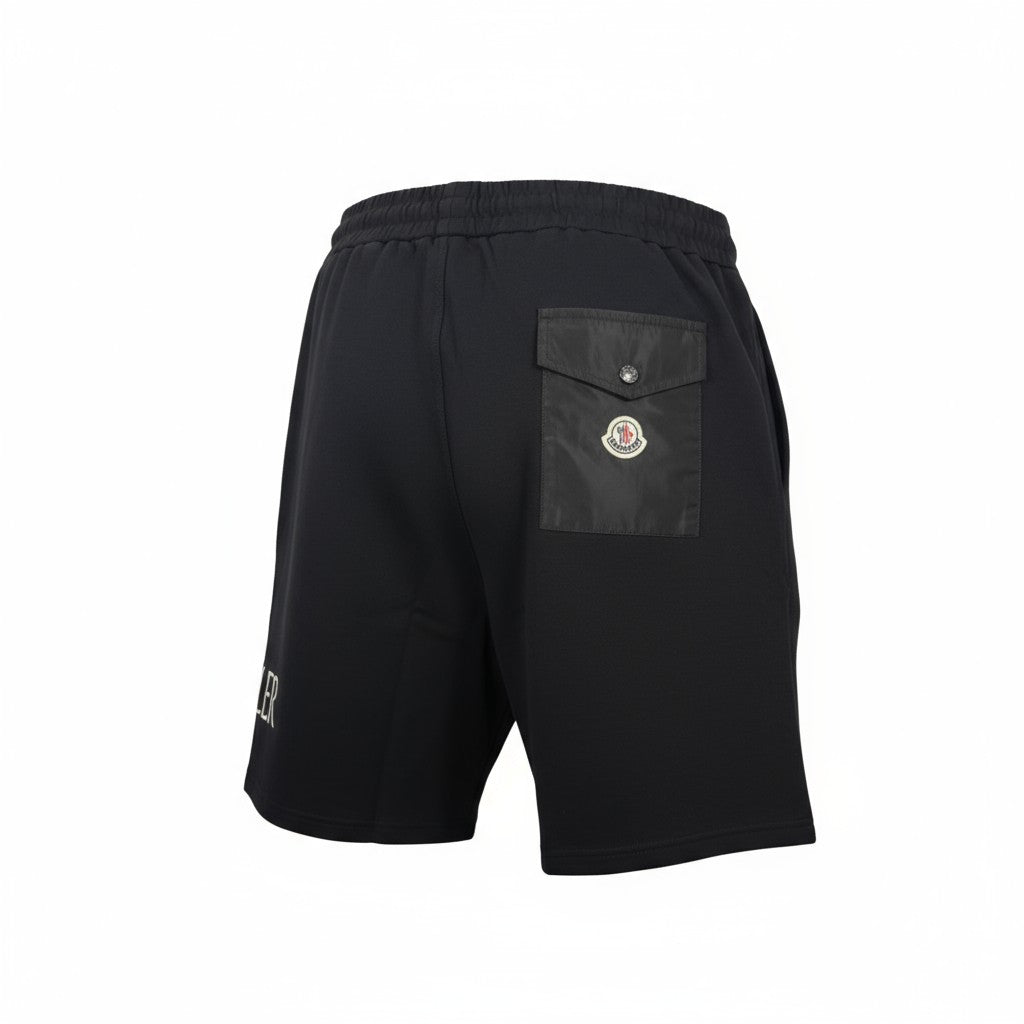 Moncler Essential Logo Shorts – Jet Black