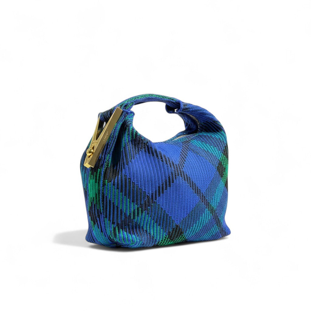 Burberry Blue & Green Check Mini Bag 💙💚✨ | Iconic Plaid Designer Purse