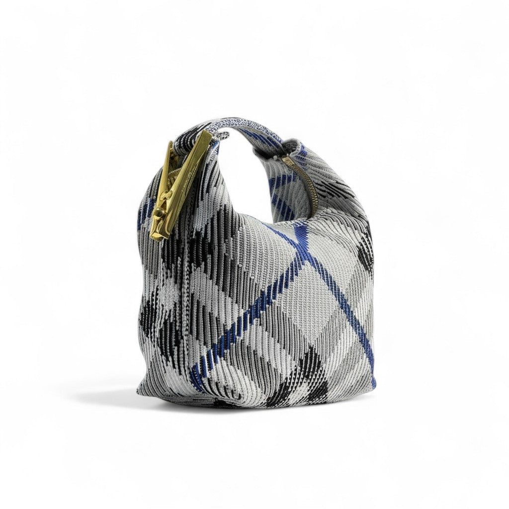 Burberry Check Mini Top Handle Bag 🖤💙✨ | Iconic Plaid Designer Purse