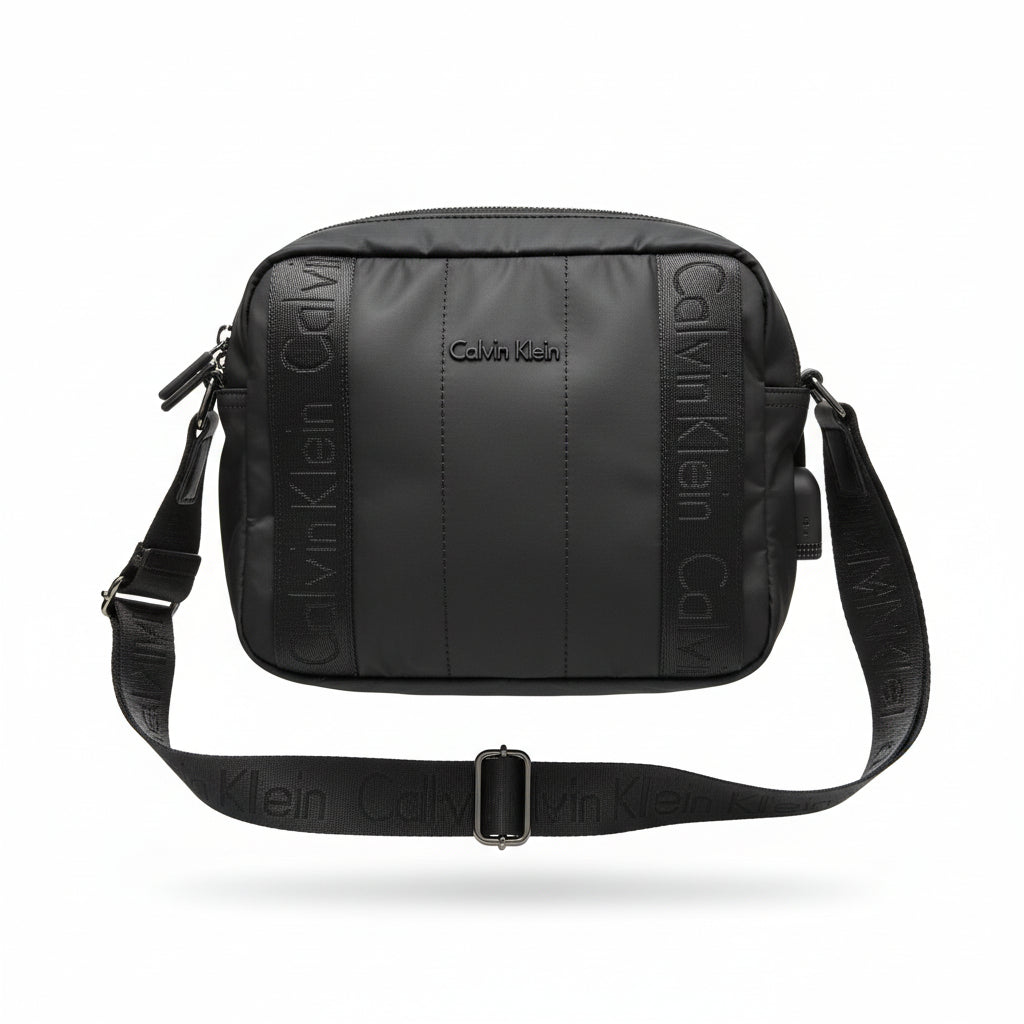 Calvin Klein Minimal Black Crossbody Bag – Iconic Everyday Essential 🖤🎒
