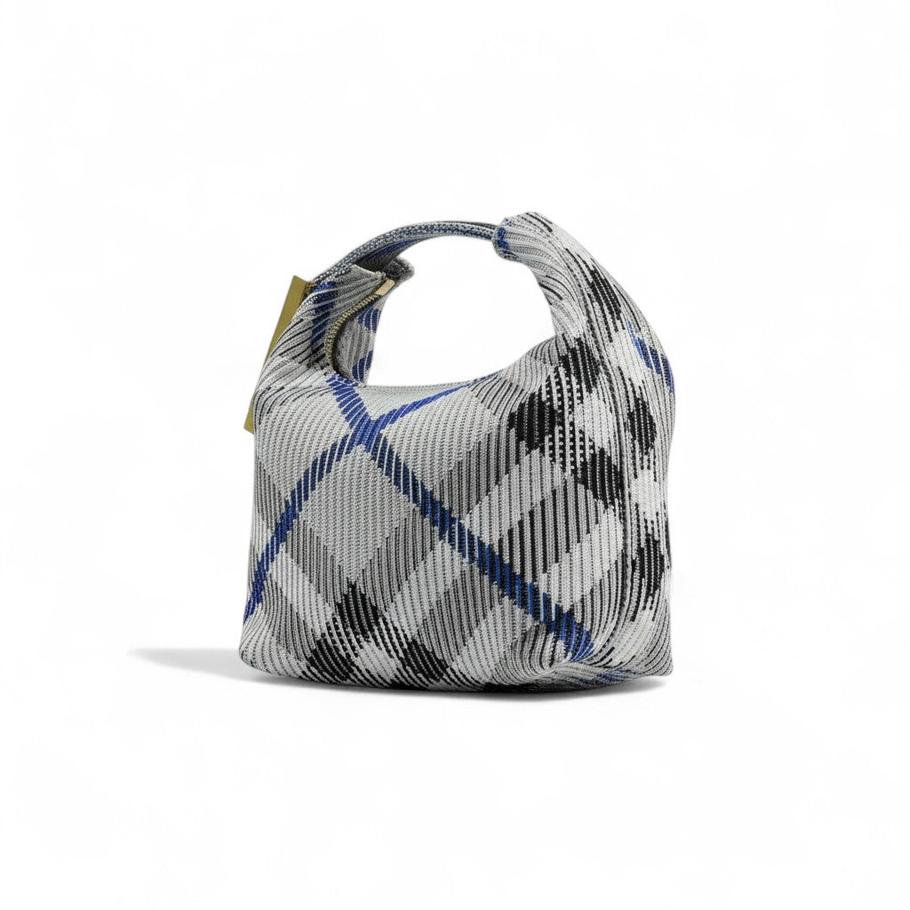 Burberry Check Mini Top Handle Bag 🖤💙✨ | Iconic Plaid Designer Purse