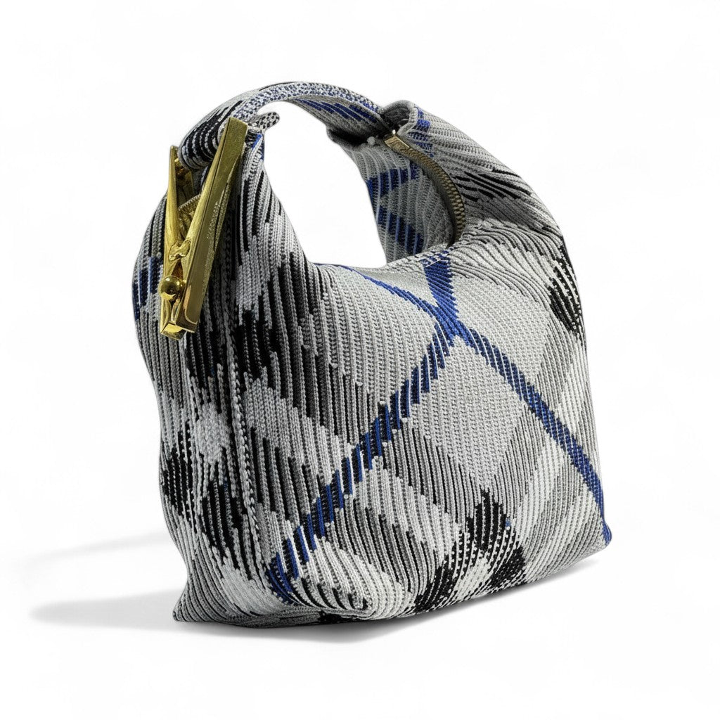 Burberry Check Mini Top Handle Bag 🖤💙✨ | Iconic Plaid Designer Purse
