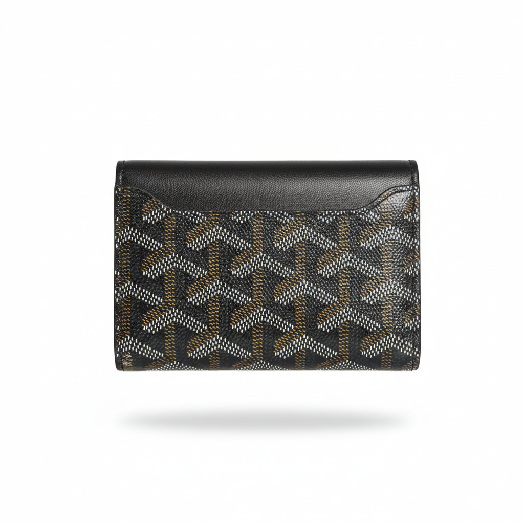 Goyard Black Snap Card Wallet – Classic Monogram Edition 🖤✨