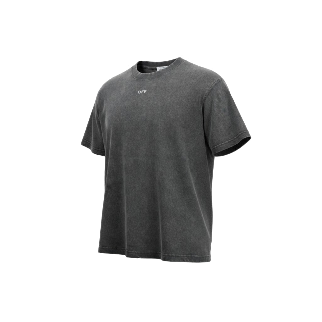 🔥 Off-White “Seeing Things” Arrow Tee – Washed Black 🎨🖤